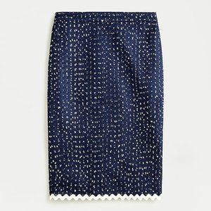 NWT J. Crew No. 2 Pencil Skirt Spotted Tweed